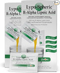 LivOn Laboratories Lypo–Spheric R–Alpha Lipoic Acid - 30 Packets – 226 mg R-ALA Per Packet - Liposome Encapsulated for Improved Absorption - 2 Pack