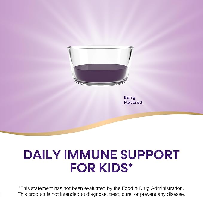 Nature's Way Sambucus Elderberry Immune Syrup for Kids Ages 2+Echinacea &amp Propoliswith Superfood Antioxidants(1)Immune Support Syrup*VegetarianBerry Flavored8 Fl Oz(Pack of 2)