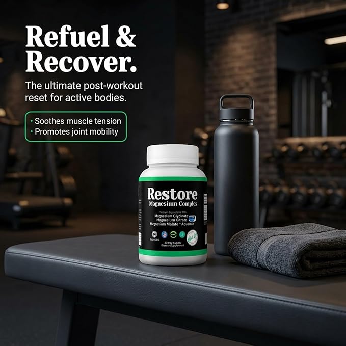 Restore Magnesium Complex Glycinate Citrate Malate with Aquamin