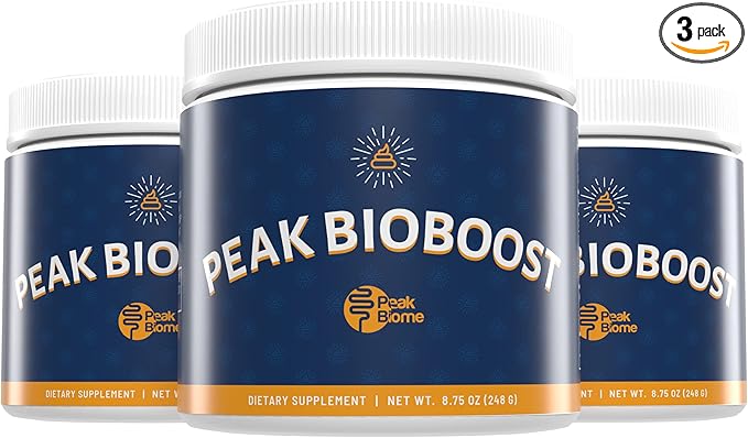 Peak BioBoost Prebiotic Fiber Supplement for Colon Cleanse - Flavorless Digestive Nutritional Supplements - Easy to Dissolve - No Gluten Soy or Dairy - 3-Month Supply - 90 Servings