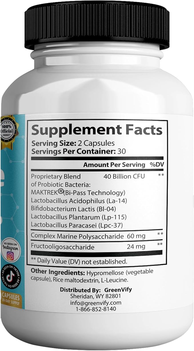 DentaVive Max Probiotic Supplement 40 Billion CFU 60 Capsules Premium Oral Health Support for Teeth Gums Digestive Health (1)