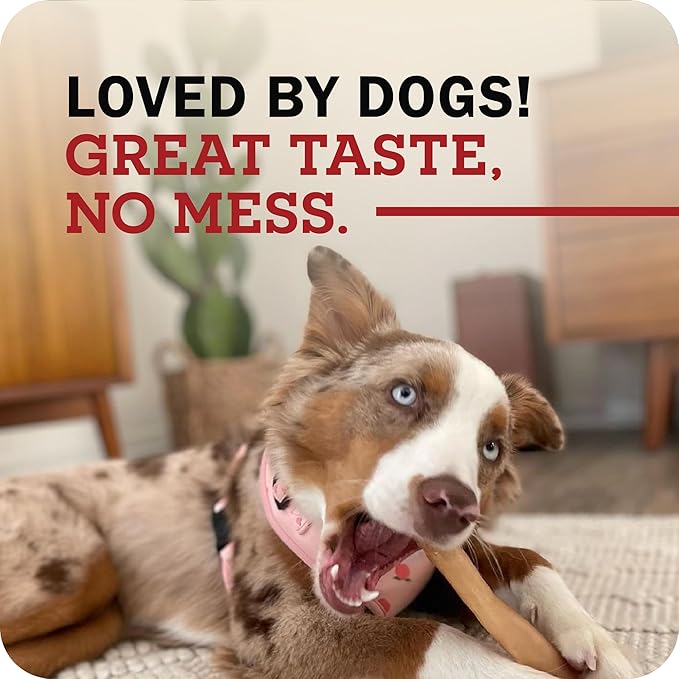 Redbarn Pet Products Redbarn Natural 12 Beef Collagen Braids - Case of 20 Sticks - Long Lasting Low-Odor Alternative to Rawhide &amp Bully Sticks -Single Ingredient Chew for Medium Large Dogs