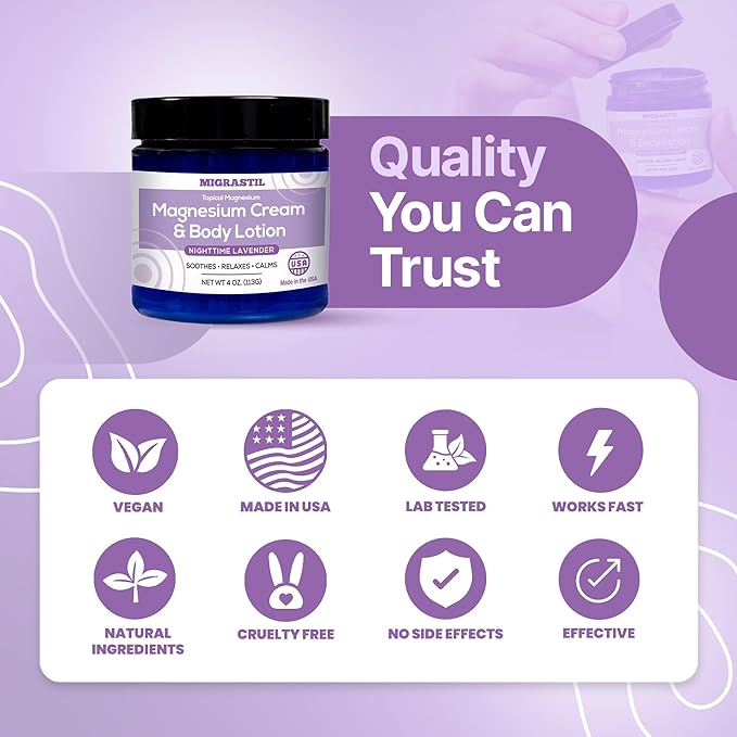 Topical Magnesium Cream &amp Lavender Magnesium Cream Bundle