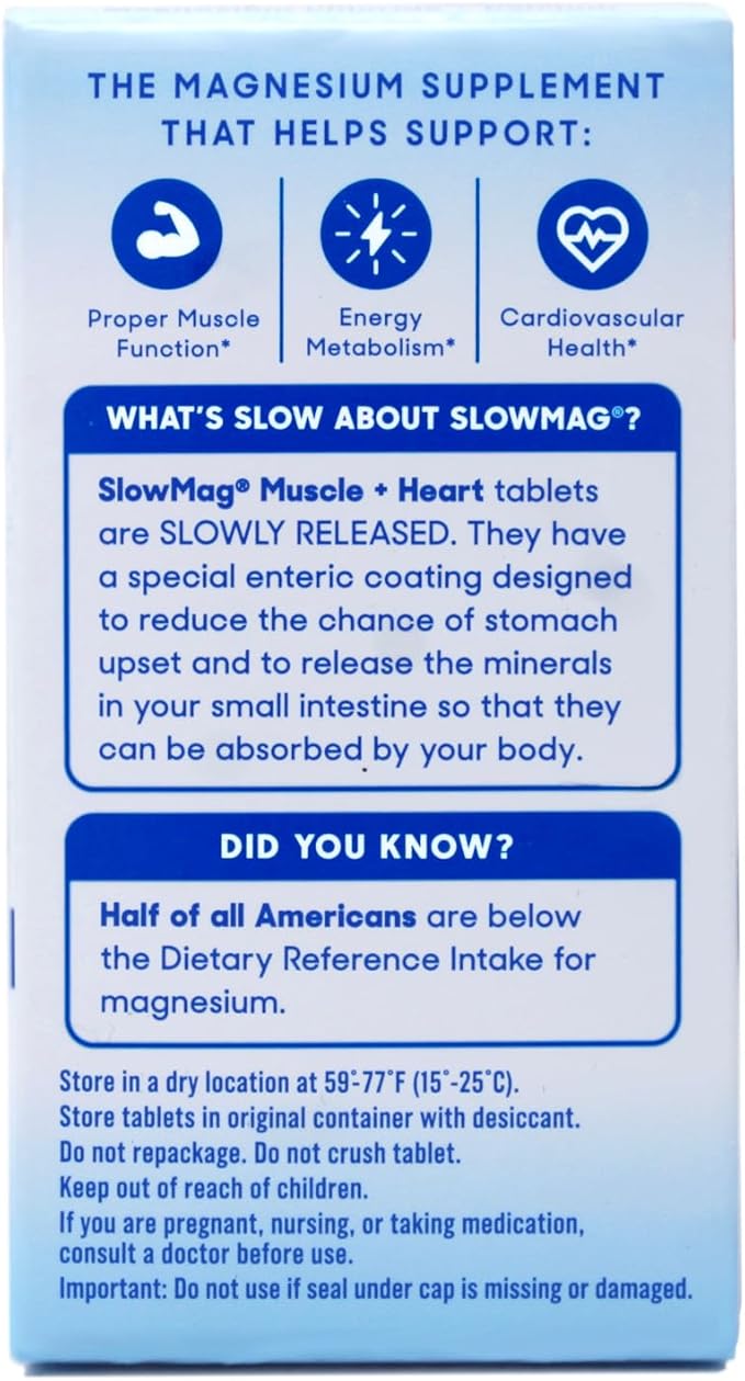 Slow-Mag Tablets with Calcium 71.5 mg - 60 Tablets