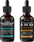 Triple Magnesium Drops + Vitamin D3 K2 A Drops – Duo