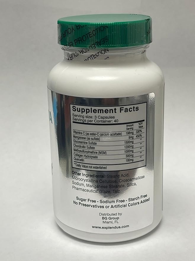 Glucosamine Chondroitin + MSN Complex 120 Tablets (2)