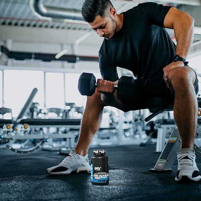 EFX Sports Kre-Alkalyn Pro | pH Correct Creatine Monohydrate Pill Supplement | Muscle Building Pre Workout for Men &amp Women | 30 Servings 60 Capsules
