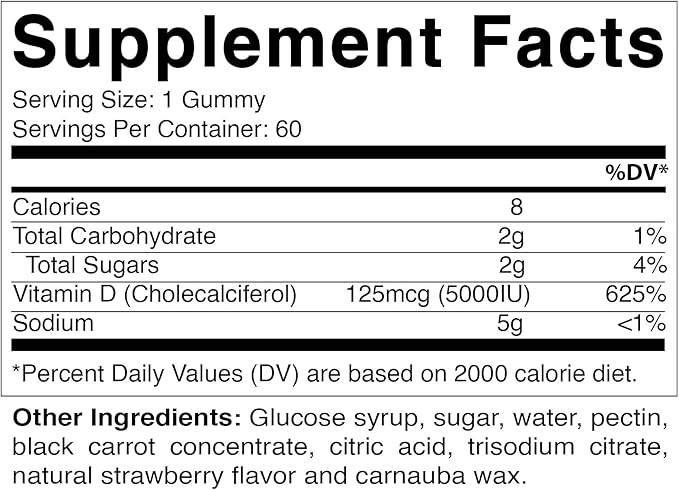 Vitamatic Magnesium &amp Vitamin D3 Gummies Combo - 60 Vegan Count Each