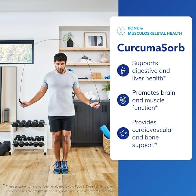 Pure Encapsulations CurcumaSorb 180's - Meriva Curcumin Phytosome - Supports Joint Health* - Gluten Free &amp Non-GMO - 180 Capsules