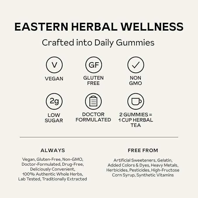 De-Stress Gummies with American Ginseng Turmeric and Goji - Assist with Stress Relief &amp Mood Boost All-Natural Relaxation Low-Sugar 45 Vegan Gummies Passion Fruit (Pack of 1)
