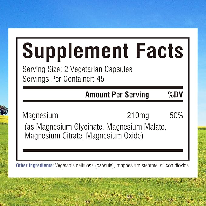 Innate Vitality Magnesium Glycinate 240 Vegan Capsules and Innate Vitality 4 in 1 Magnesium Complex 90 Vegan Capsules