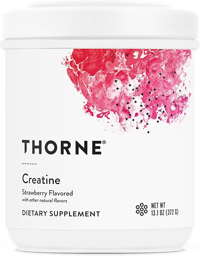 THORNE Creatine - Micronized Creatine Monohydrate Powder - Support for Muscles &amp Cognitive Function* - for Women &amp Men - Strawberry - NSF Certified for Sport - 5 g per Serving - 60 Servings