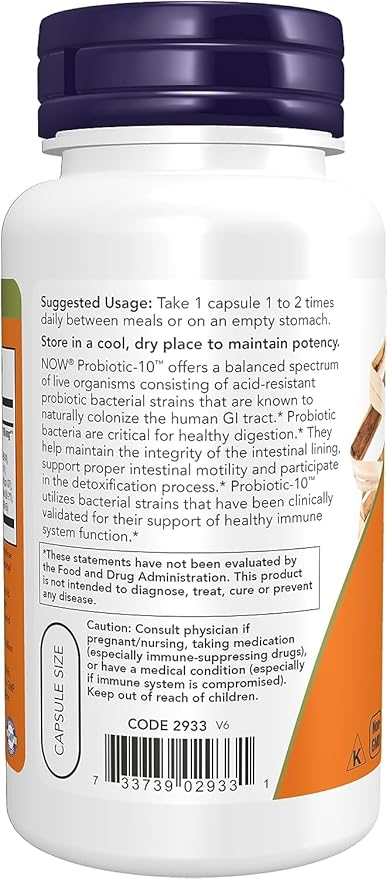 Now Foods Probiotic-10 25 Billion 100 Count (Pack of 2)