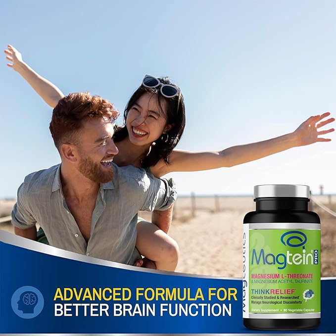Magtein Magnesium L-Threonate 120 Capsule and Magceutics MagteinPRO 90 Capsules - Bundle