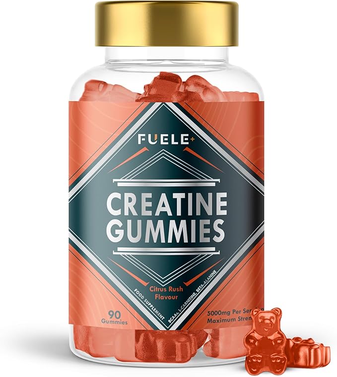 Creatine Monohydrate with L-Carnitine Beta-Alanine BCAAs - Enhance Performance and Recovery with Creatine Gummies and Pre Workout for Fitness and Atheletes - 5000mg Per Serving