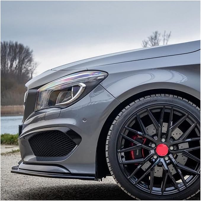 Front Bumper Separation Lip Spoiler Diffuser Protective Cover. Compatible for Benz CLA C117 Grade CLA200 260 CLA45 AMG 2013-2015 (Color : Carbon Look)