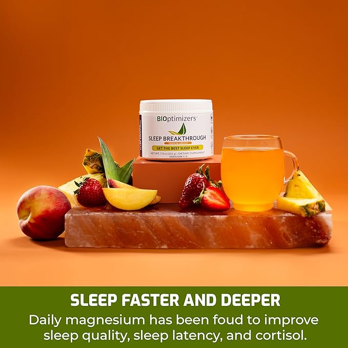 BIOptimizers Sleep Breakthrough Powder – Tropical Dreams &amp Blueberry Bundle – Natural Sleep Support Supplement – 405g Total