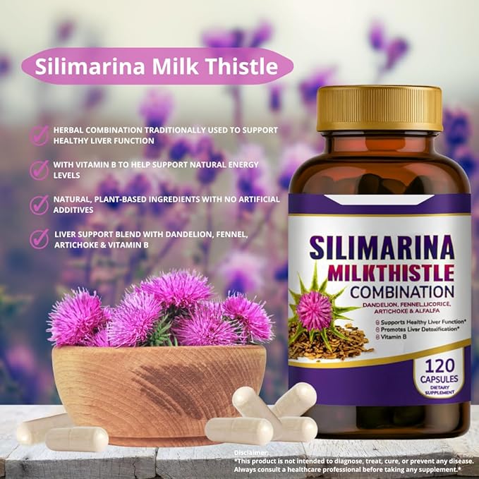 Silimarina Milk Thistle Combination 2 Pack 240caps.