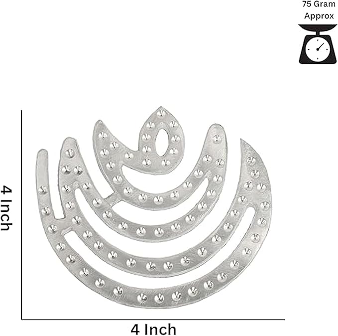 Zinc Chand Helix Vastu Remedies for North-East Ishanya Dosha Nivaran Missing Corner &amp Cuts Remedies (Metal-ZINCSIZE-3INCH Pack-1)