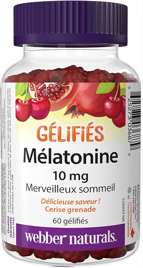 Webber Naturals Melatonin 10 Mg Gummy 60 Count