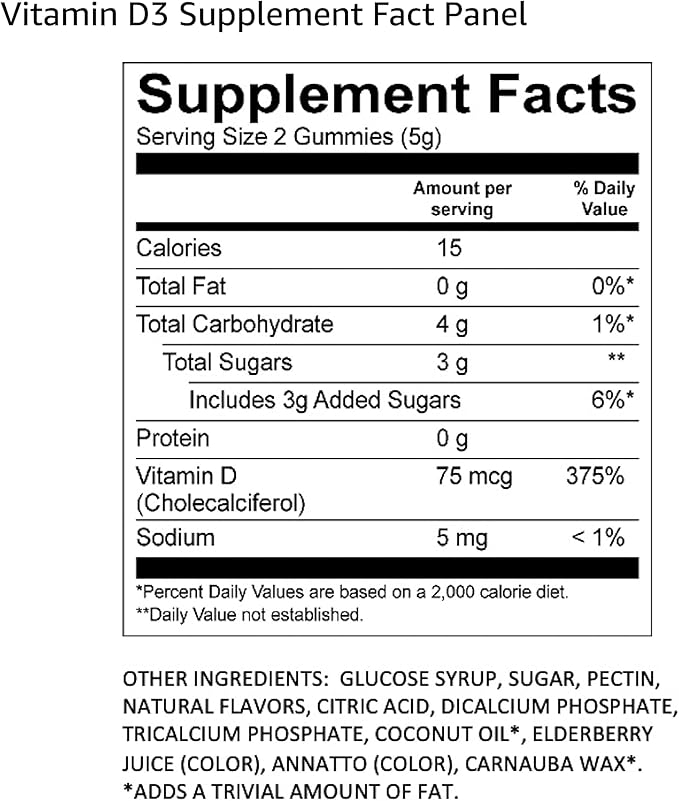 Restorz Vitamin D3 Gummies (120 Total 12-Pack 10 Per Pouch) - Flavorful Peach Mango &amp Strawberry Wellness Chews/Heart &amp Bone Support/Vegan &amp Gluten Free/Soft Tasty Chewables for Adults