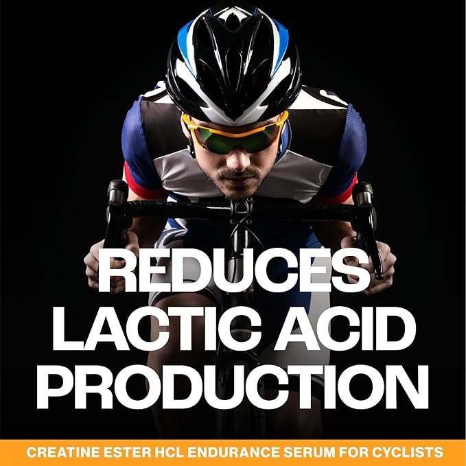 MMUSA Cyclist-Optimized Creatine Serum. Amplifies Cycling Sports Performance Boosts Nitric Oxide Levels Stamina Energy Endurance &amp Focus. Fights Fatigue &amp Lactic Acid Build Up. Cherry 5.1