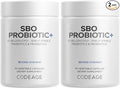Codeage SBO Probiotics 50 Billion CFUs Per Serving Multi Strain Soil Based Organisms Blend and Organic Fermented Botanical Blend Shelf-Stable - 2 Pack