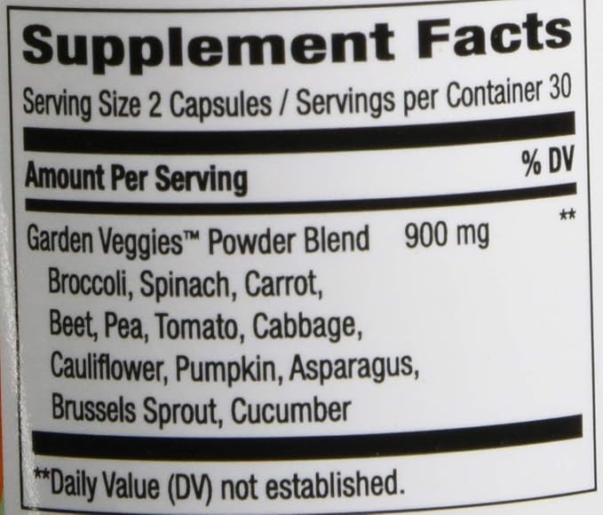 Nature's Way Nature's Way Garden Veggies 12 Veggie Blend 60 Vegetarian Capsules 60 Count (Pack of 12)