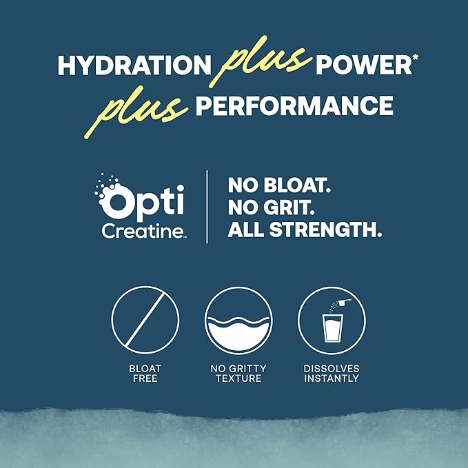 True Grace ElectroMag + Creatine Monohydrate - 16 Stick Packs - Lemonade - Electrolyte Powder for Rapid Performance - Sodium Potassium Magnesium Chloride - Zero Sugar - Non-GMO - 16 Servings