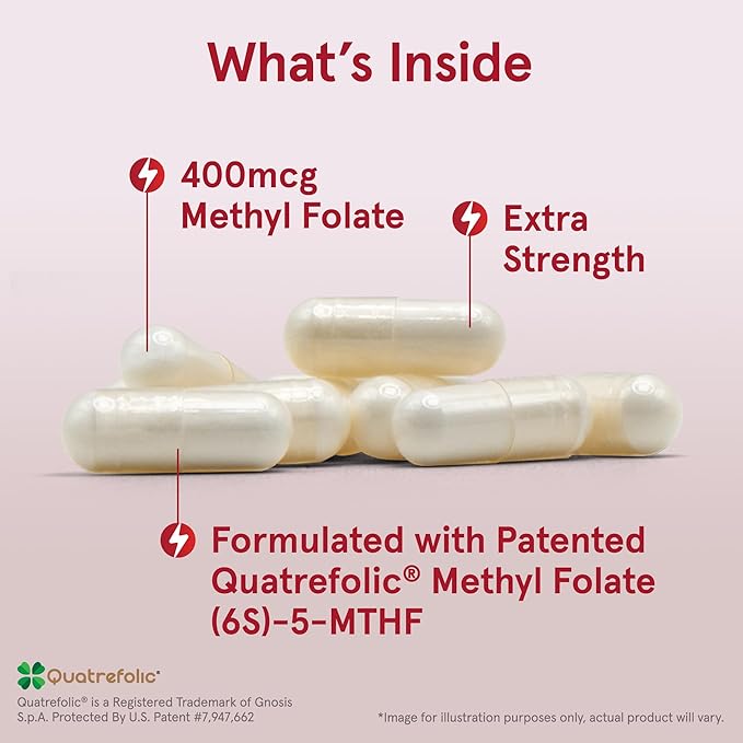 Jarrow Formulas Methyl B-12 1000 mcg &amp Methyl Folate 400 mcg Chewable Tablets and Methyl Folate 400 mcg Veggie Capsules Bundle for Cellular Energy Cardiovascular and Neurologic Support