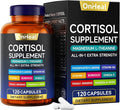 Cortisol Supplement with Aspalathus Linariifolius Magnesium L-Theanine - for Men and Women - Stress Relief Sleep Support Detoxification Reduction &amp Control - 120 Capsules