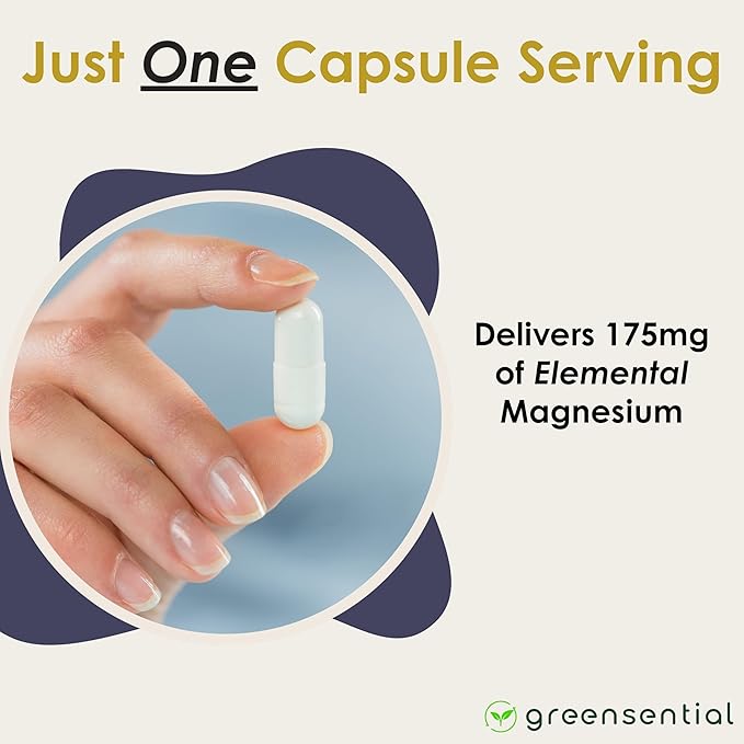 Pure Magnesium Glycinate | 4-Month Supply 1 Capsule per Serving | Made in USA | Supports Sleep Muscle &amp Heart Health | 100% Chelated Heavy-Metal Tested Vegan 120 Capsules