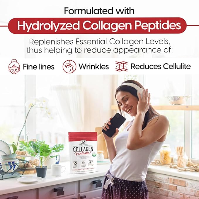 3-in-1 Whey Protein Powder Unflavored 5lb - 30g Grass-Fed Protein per Serving + Collagen Peptides Powder 2.2lb – 10g Hydrolyzed Type I &amp III Collagen Per Scoop – Non-GMO – Bundle