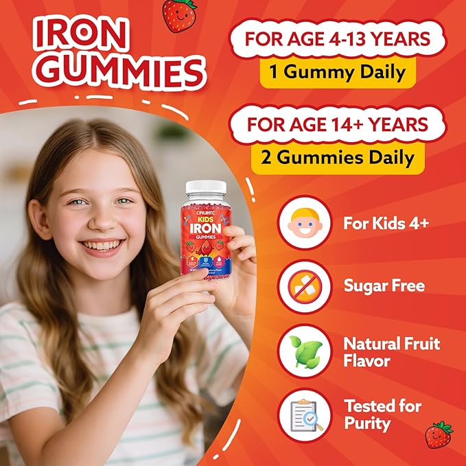 Kids Magnesium Liquid Drops &amp Iron Gummies for Kids &amp Teens &amp Adults