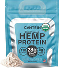 Organic Plant-Based Protein Powder - 100% Hemp Protein Vegan Shake Mix - Lactose Dairy &amp Gluten Free Clean Natural Unflavored (20 Servings)