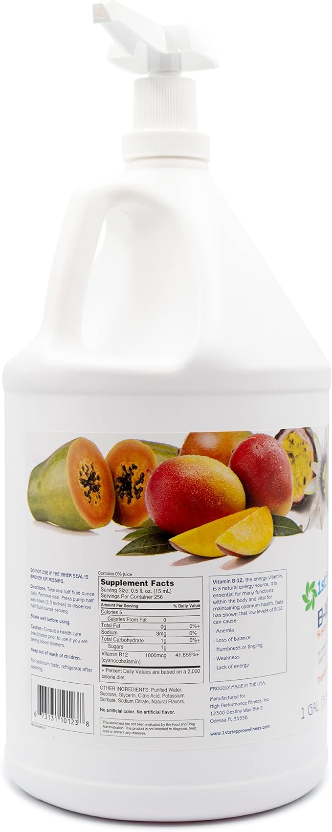 1st Step for Energy B12 Tropical Blast 128 fl oz (1 gal)