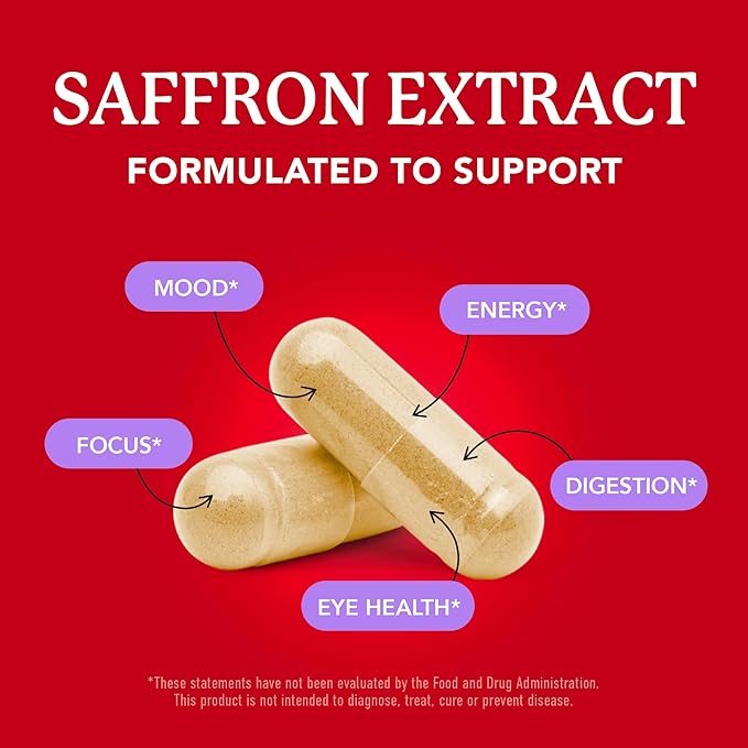 SMNutrition Saffron Supplement &amp Ashwagandha with Black Pepper | Herbal Adaptogen Bundle with Saffron Extract (90 Servings) and Ashwagandha Capsules (60 Servings)