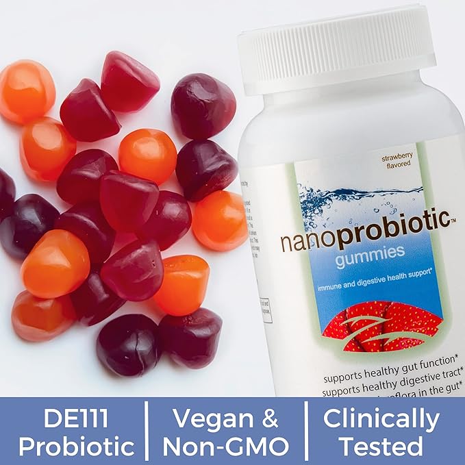 Biopharma Scientific Nanoprobiotic Gummies | 30 Servings | Probiotic Bacillus Subtilis | 5 Billion CFU