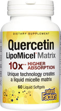 Natural Factors Quercetin LipoMicel Matrix for Superior AbsorptionGel 60 Count