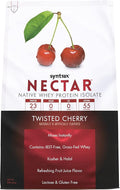 Syntrax Nutrition Nectar 100% Whey Protein Isolate PowderRefreshing Fruit Juice Flavor Twisted Cherry 2 lbs