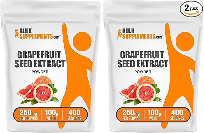 BulkSupplements.com Grapefruit Seed Extract Powder - Grapefruit Seed Supplements Antioxidant Source - Herbal Supplement Gluten Free 250mg per Serving 100g (3.5 oz) (Pack of 2)