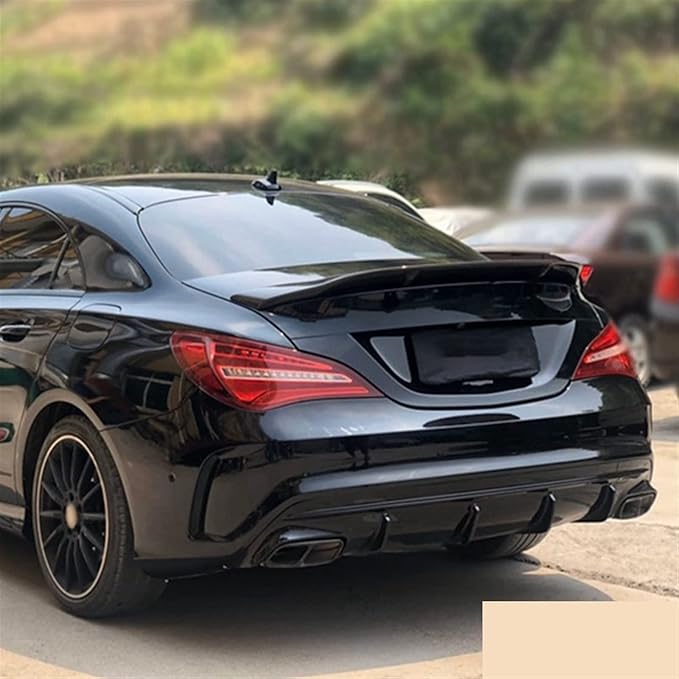 Carbon Fiber Rear Trunk Wing Spoiler CLA45 R Compatible With Style 2014 - UP Compatible With Mercedes-Benz CLA W117 CLA180 CLA200 CLA250 CLA260(Real carbon fiber)