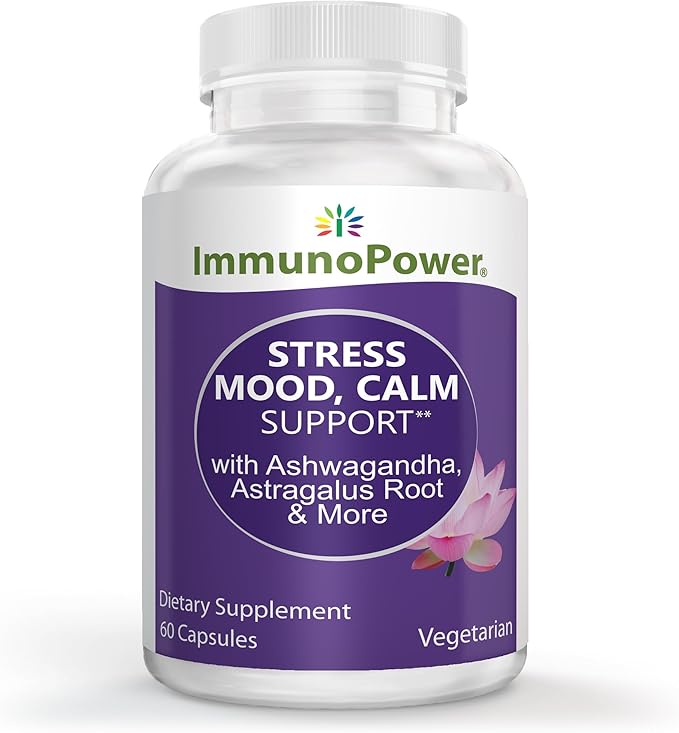 Mood Support Capsules with Ashwagandha Astragalus Root Holy Basil Leaf and More. Supports Mood Management and Emotional Balance 60 Capsules