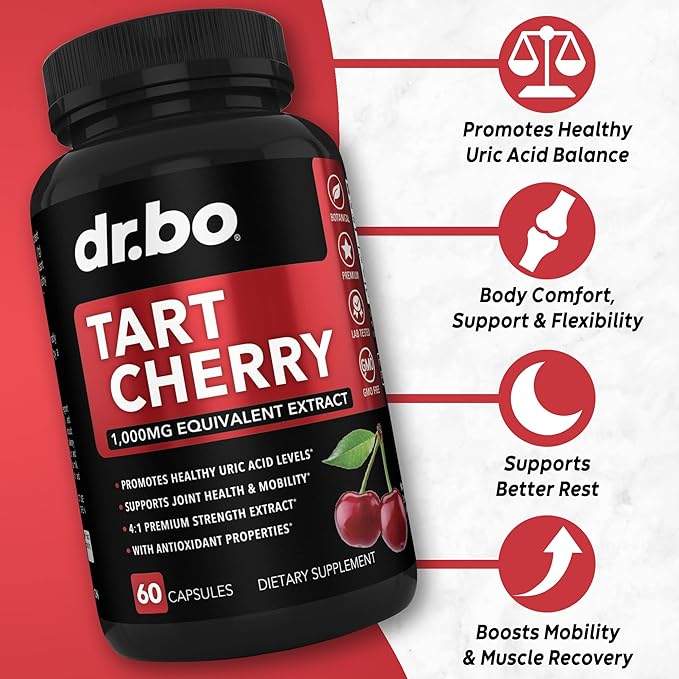 Glucosamine Chondroitin MSM Turmeric &amp Tart Cherry - Joint Health Supplement Knee Bone &amp Joints Purge Uric Acid Cleanse Flush Antioxidant Pills - Joint Support Pills &amp Tart Cherry Extract