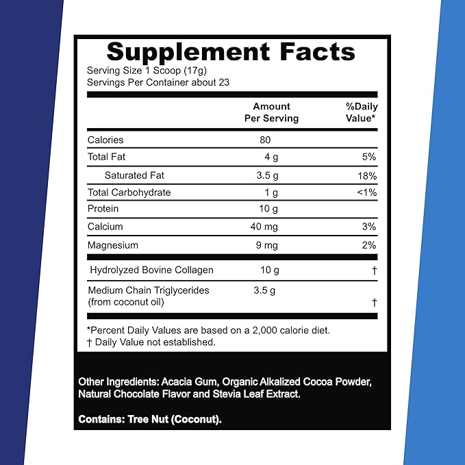 Superior Source Keto Collagen - Collagen Protein Powder with MCT Oil - Supports Hair Skin Nails &amp Joint Health - Dairy-Free - Chocolate 14 oz