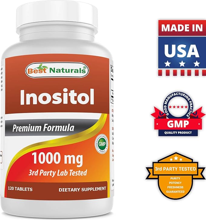 Best Naturals CoQ10 600 mg &amp Inositol 1000mg