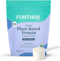 Further Food Organic Vegan Protein Powder Unflavored – 20g Pea Protein with Mushrooms &amp Seaweed Non-GMO Gluten Free Sugar Free 20.46 Oz
