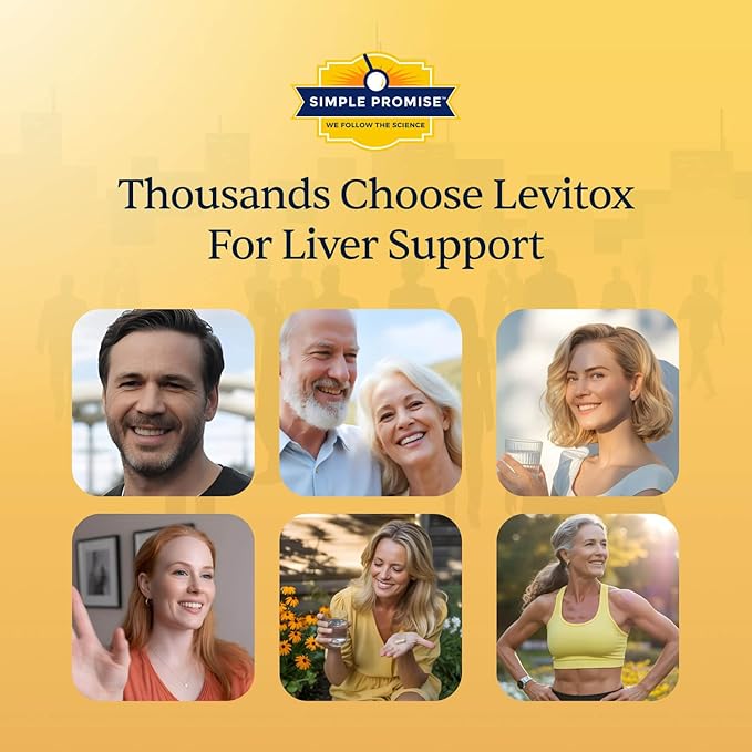 Simple Promise Levitox - Milk Thistle Liver Detox Supplement with Dandelion Root and Artichoke Extract - Supports Liver Health Metabolism and Digestion - 60 Capsules