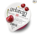 Gelatein Plus Cherry: 20 grams of protein. Ideal for clear liquid diets swallowing difficulties dialysis and oncology. Great pre or post-workout snack. (12 pack)