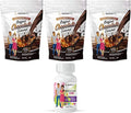 BariatricPal 90-Day Bariatric Vitamin Bundle (Multivitamin ONE 1 per Day! Capsule with 45mg Iron and Calcium Citrate Soft Chews 500mg with Probiotics - Belgian Chocolate Caramel)